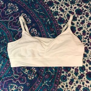 Aerie White Bralette Size XL